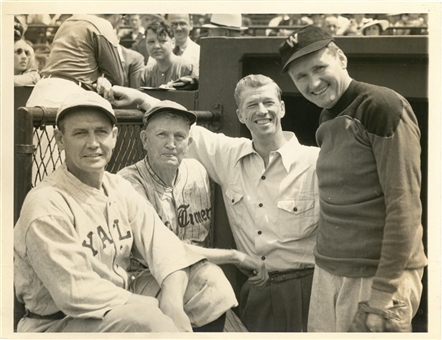 1939 Joe Wood, Cy Young, Robert Moses Grove and Walter Johnson Associate Press Original Photo From Old Timers Day 07/12/39 - PSA/DNA TYPE I